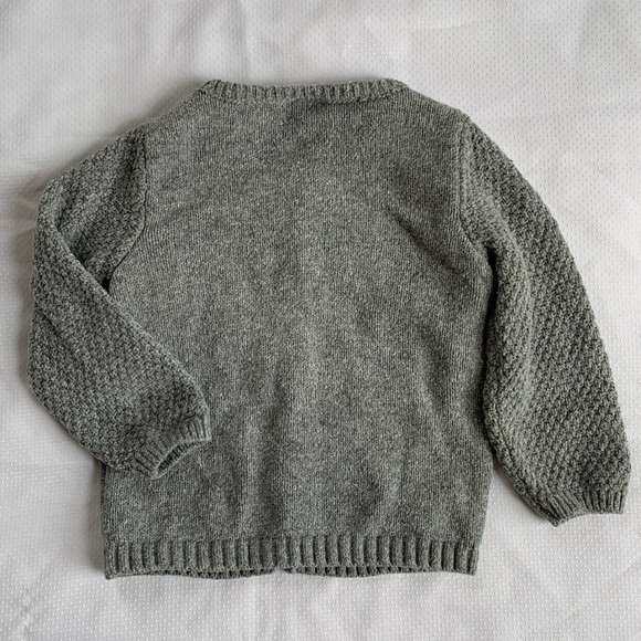 ✨SOLD✨ H&M Baby Gray Textured Knit Cardigan - Picture 5 of 6